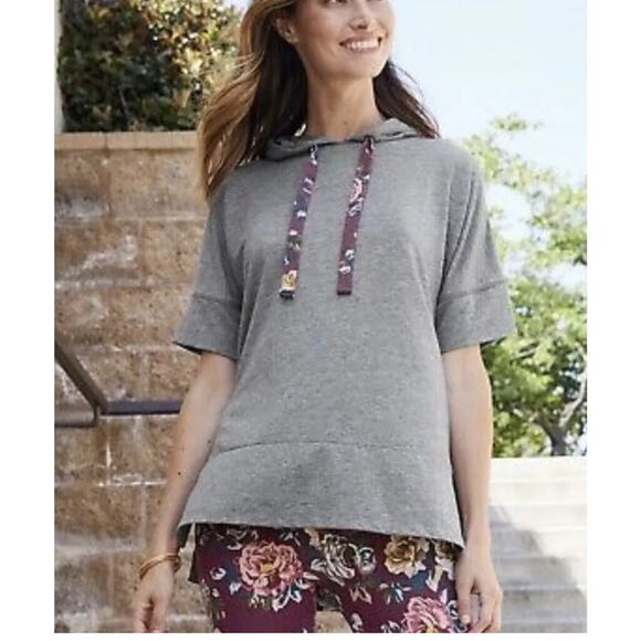 Matilda Jane top size S floral hooded - Picture 5 of 12